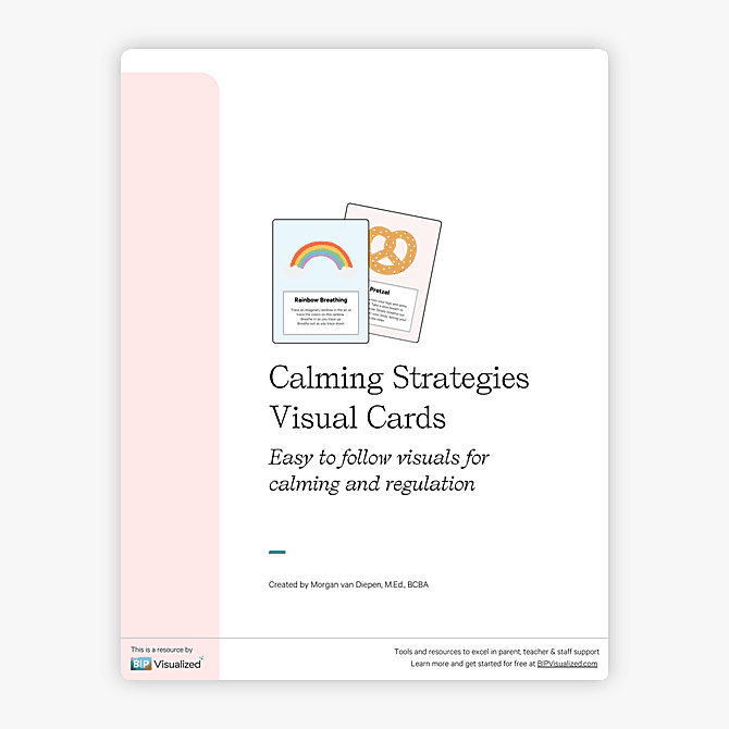 Calming Strategies Visual Cards