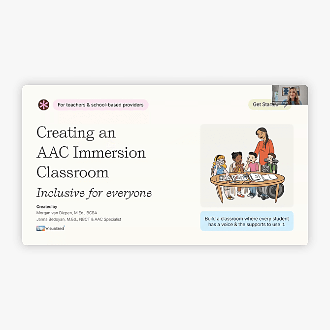 Creating an AAC Immersion Classroom