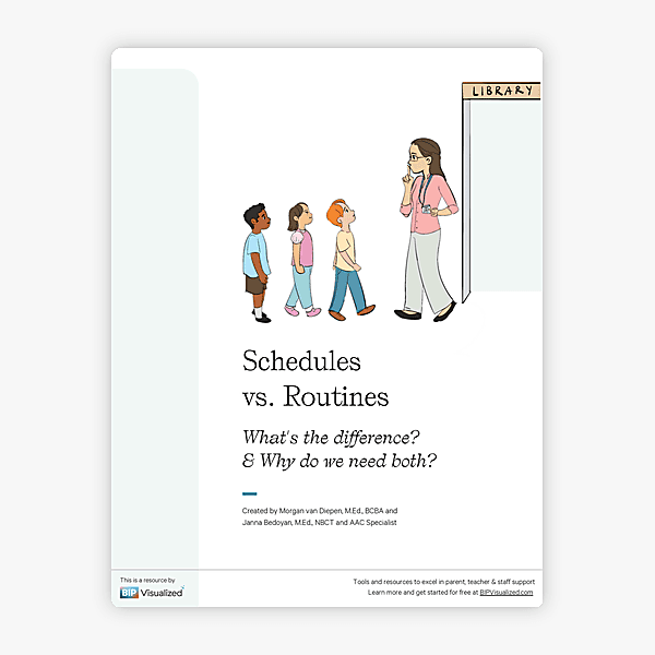 Schedules vs. Routines