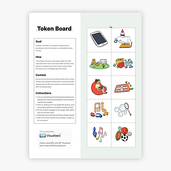 Ice Cream Token Board