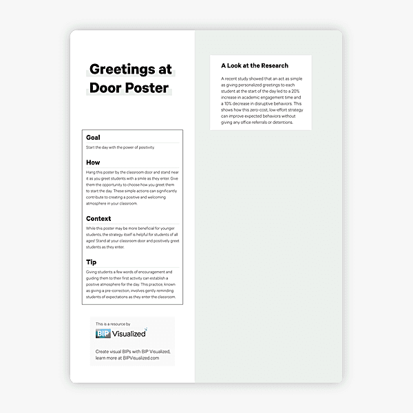 Greetings at Door Poster