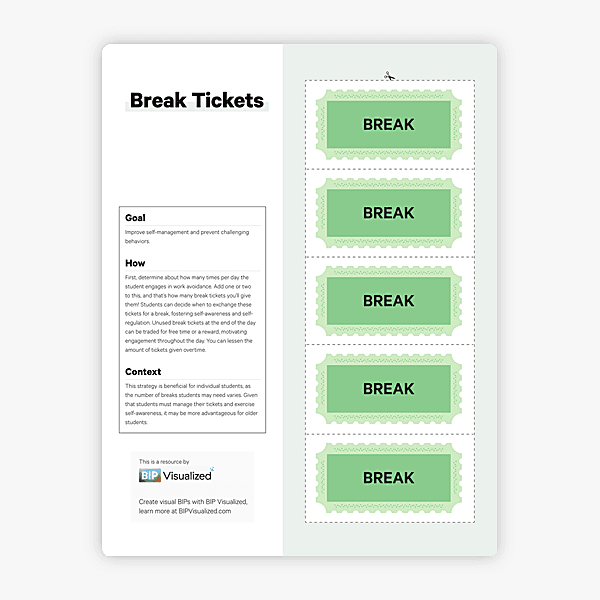 Break Tickets