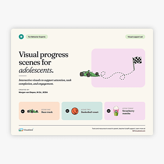 Visual Progress Scenes for Adolescents