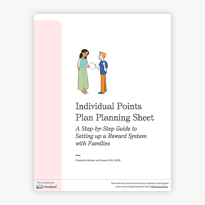 Individual Points Plan Planning Sheet