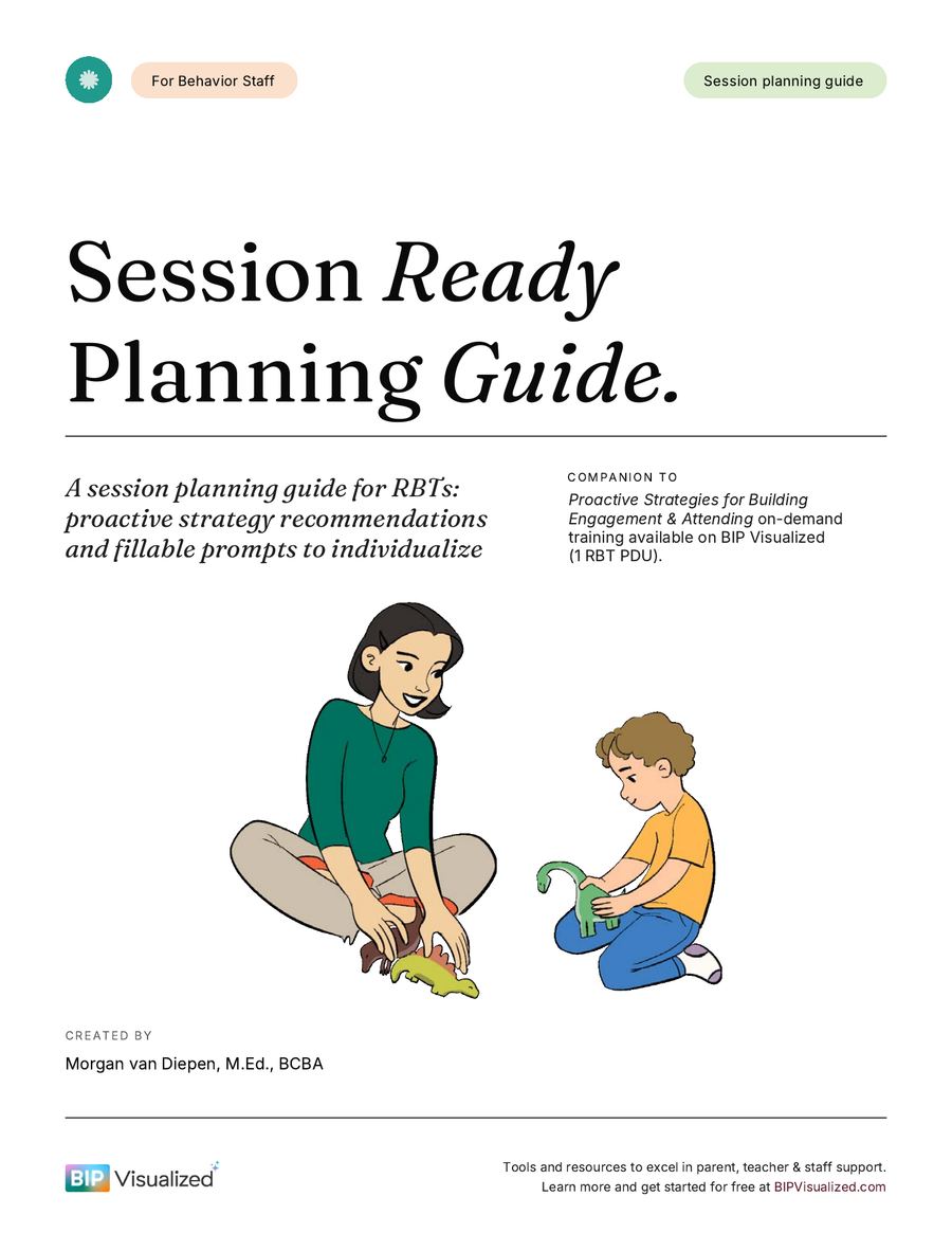 Planning proactive strategies before sessions